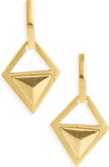 Karine Sultan Angular Statement Earrings