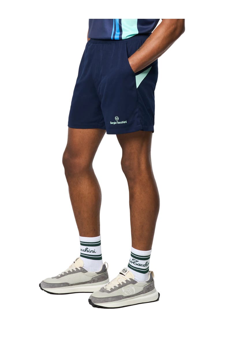 Luca Piqu Short, Main, color, MARITIME BLUE