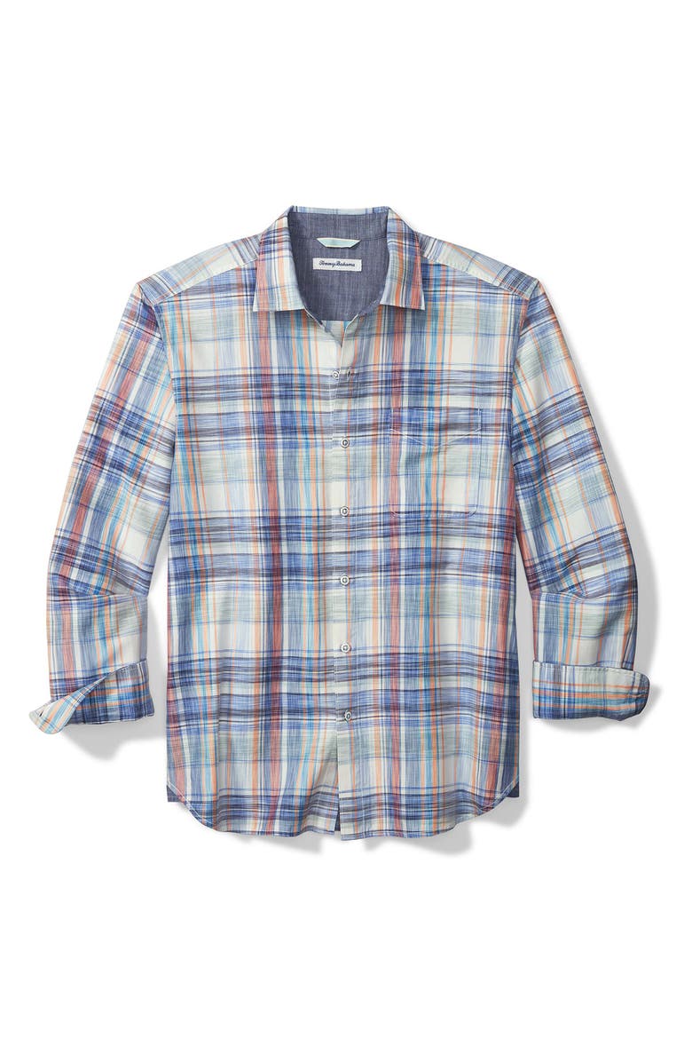 Tommy Bahama Dundee Madras Button-Up Shirt, Main, color,