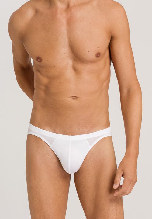 Hanro Cotton Sporty Cotton Bikini Brief In White