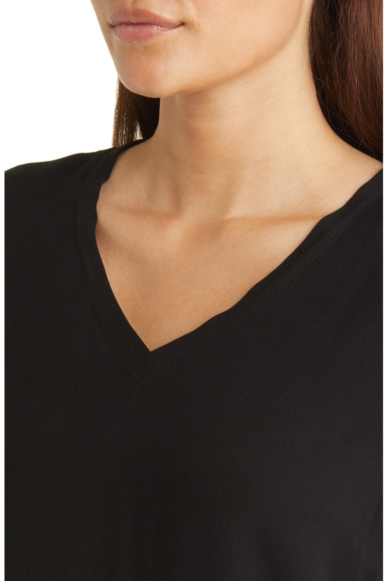 V-Neck Top, Alternate, color, VINTAGE BLACK