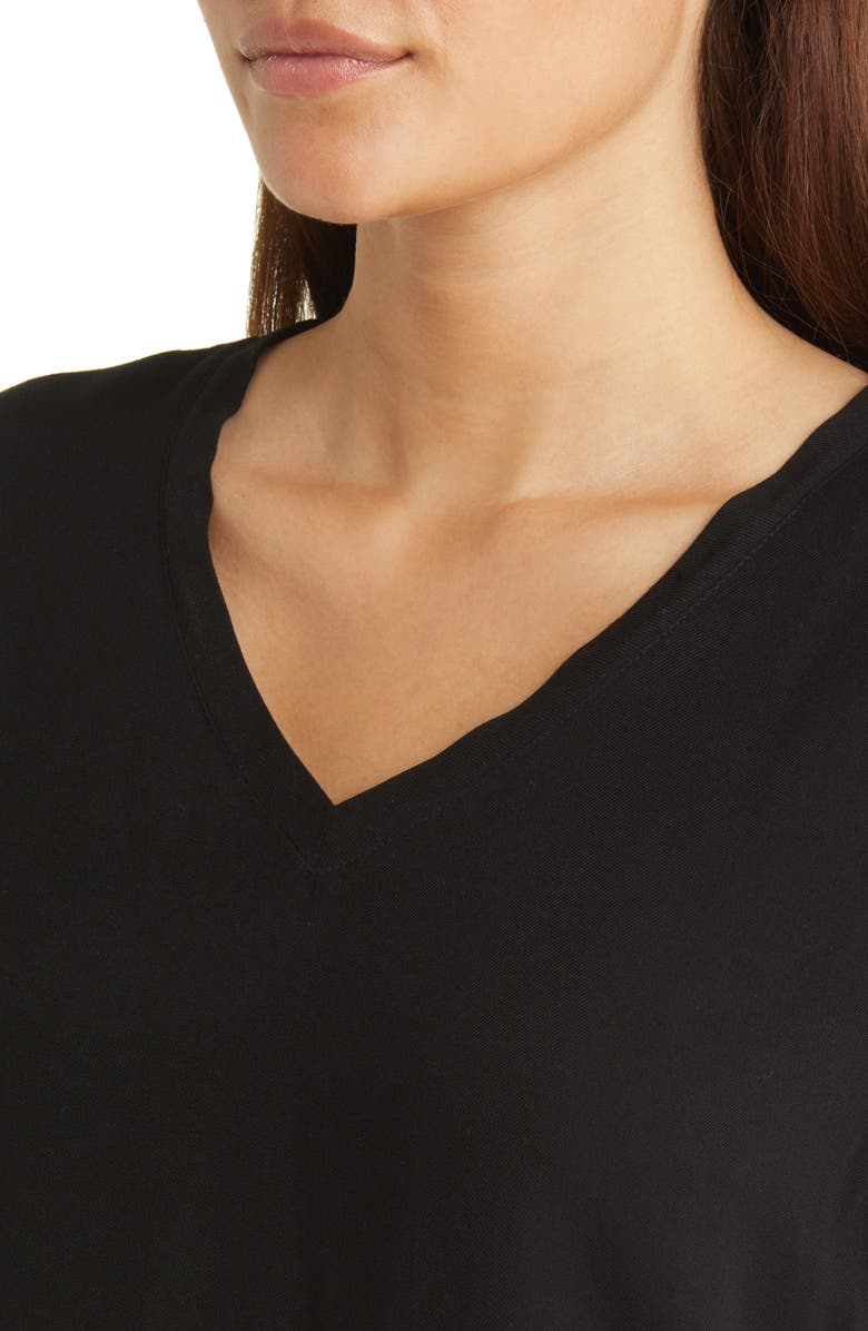 Bella Dahl V-Neck Top, Alternate, color, Vintage Black