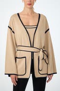 Trina Turk Wright Belted Flare Sleeve Cardigan