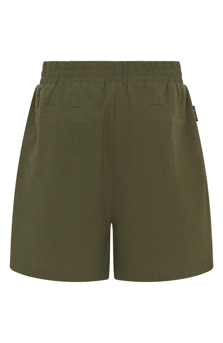 TINY TRIBE Kids' Cotton Cabana Shorts, Alternate, color, Olive