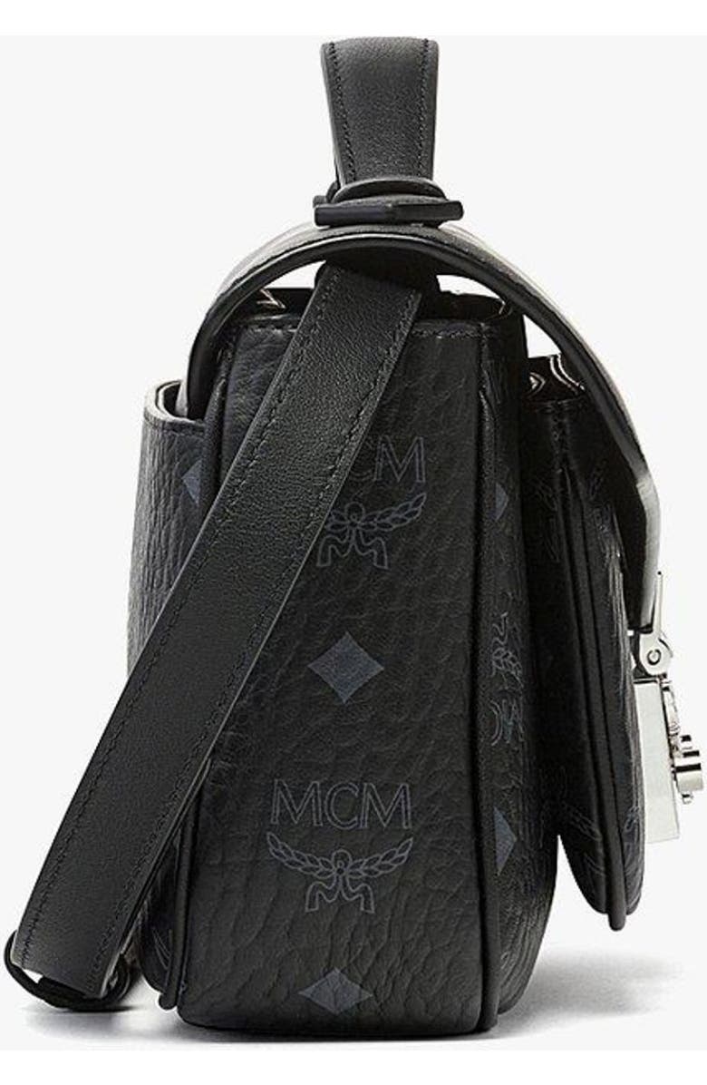 MCM Tracy Crossbody in Visetos Leather Mix, Alternate, color, Black