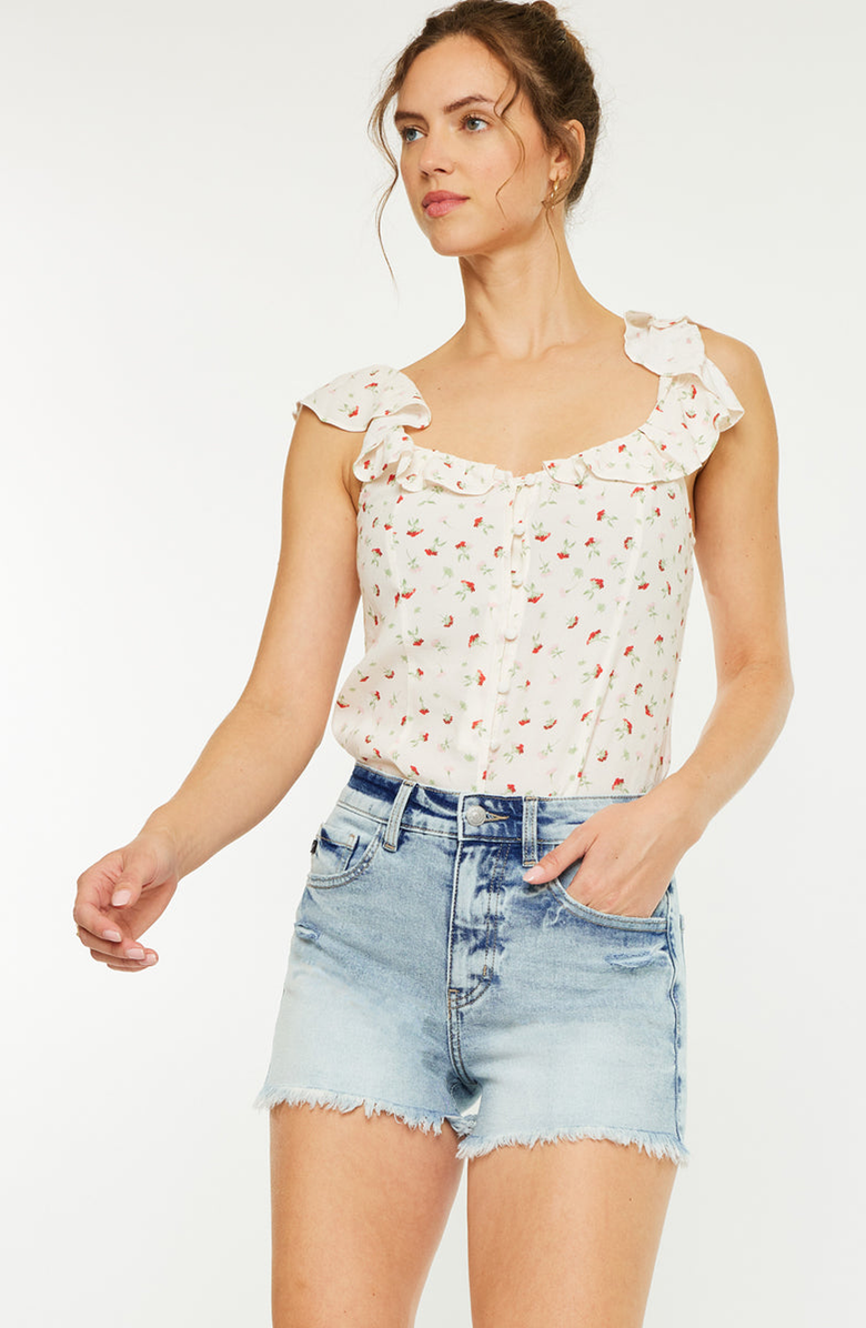 KanCan Gardenia High Rise Mom Shorts, Alternate, color, 