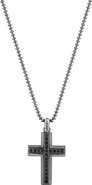 EFFY Spinel Cross Pendant Necklace