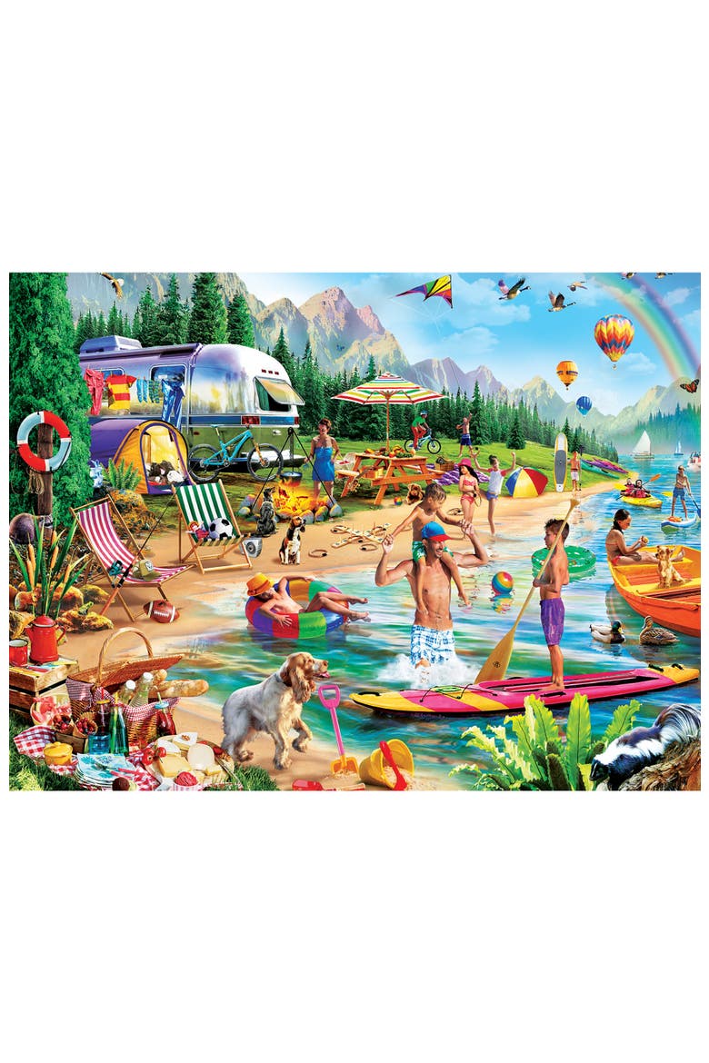 Day at the Lake 300 Piece Jigsaw Puzzle, Alternate, color, Multicolor
