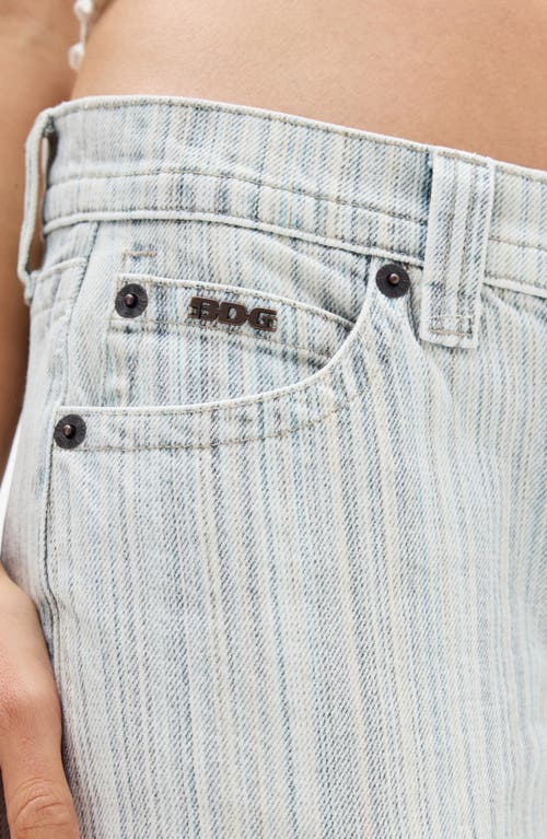 Shop Bdg Urban Outfitters Kayla Stripe Wide Leg Jeans In Grey