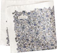 Eton Floral Silk Twill Pocket Square