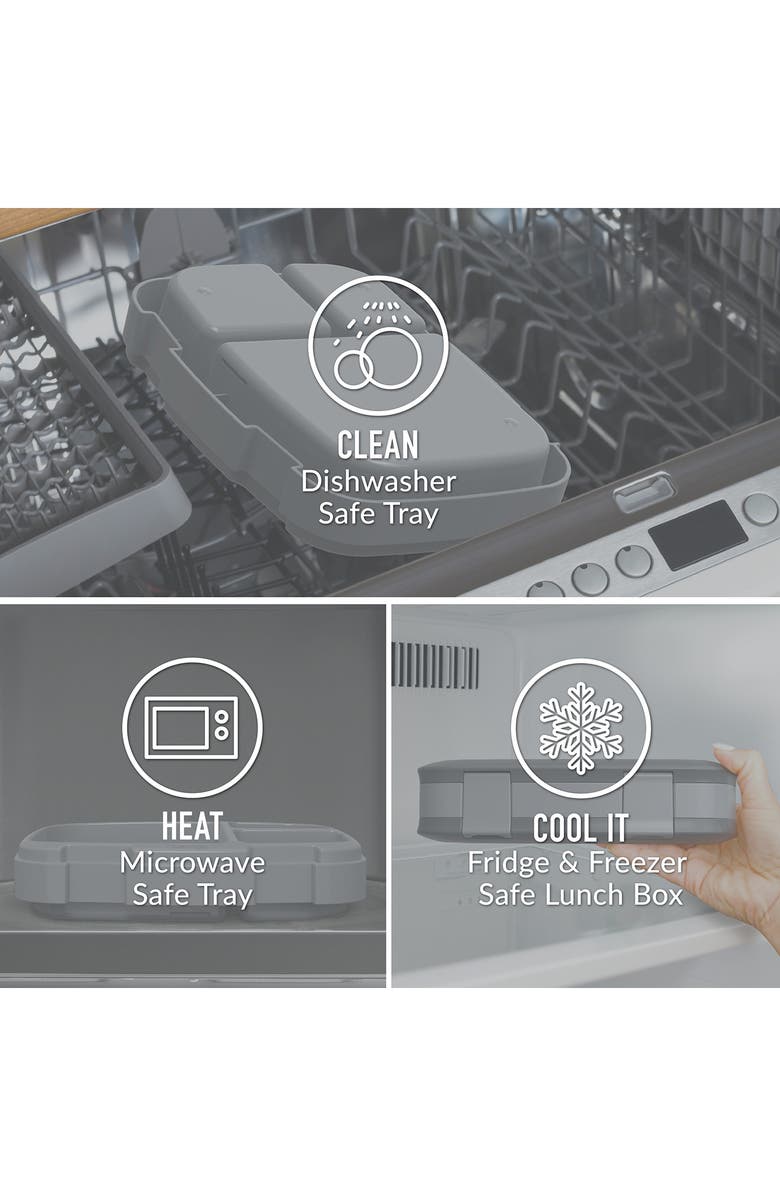 BENTGO Fresh Leak-Proof Lunch Box, Alternate, color, Charcoal