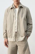 MANGO Slim Fit Cotton Shirt Jacket