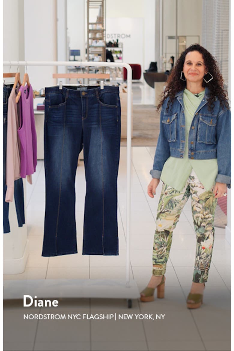 'Ab'Solution High Waist Itty Bitty Bootcut Jeans video
