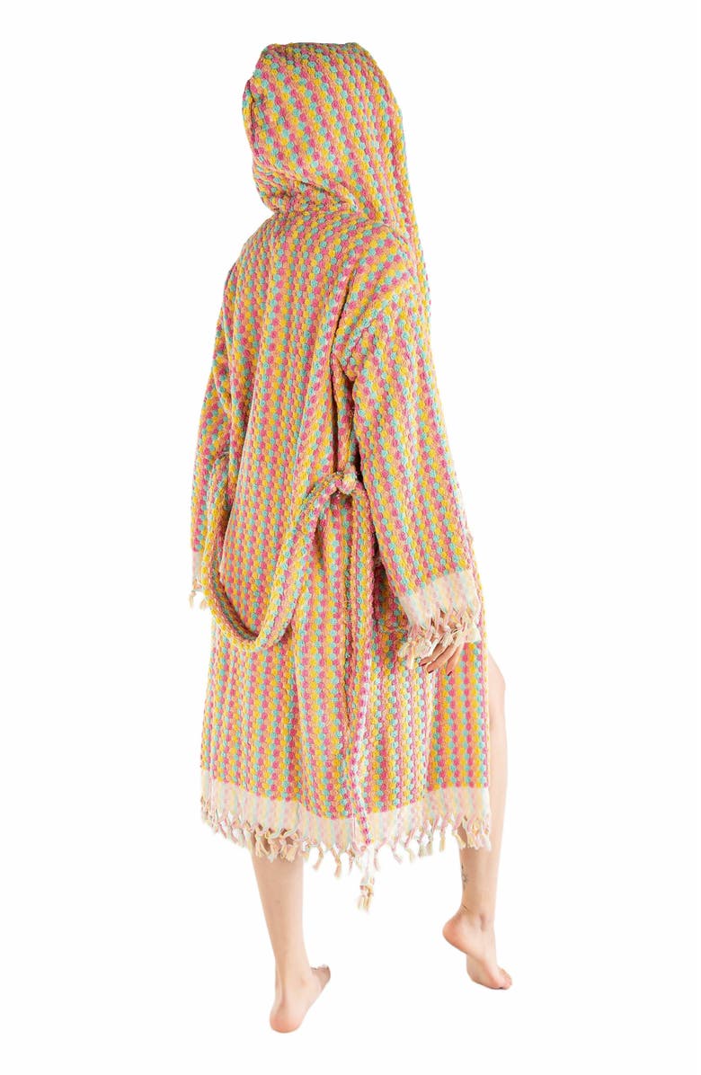 Forever & Always Shoes Brianna Organic Cotton Handwoven Bubble Bathrobe, Alternate, color, 