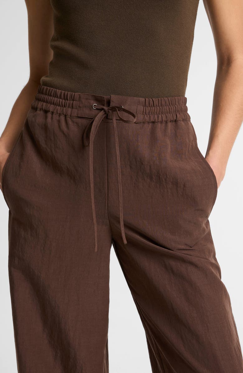 Vince Linen Blend Drawstring Pants, Alternate, color, Clove