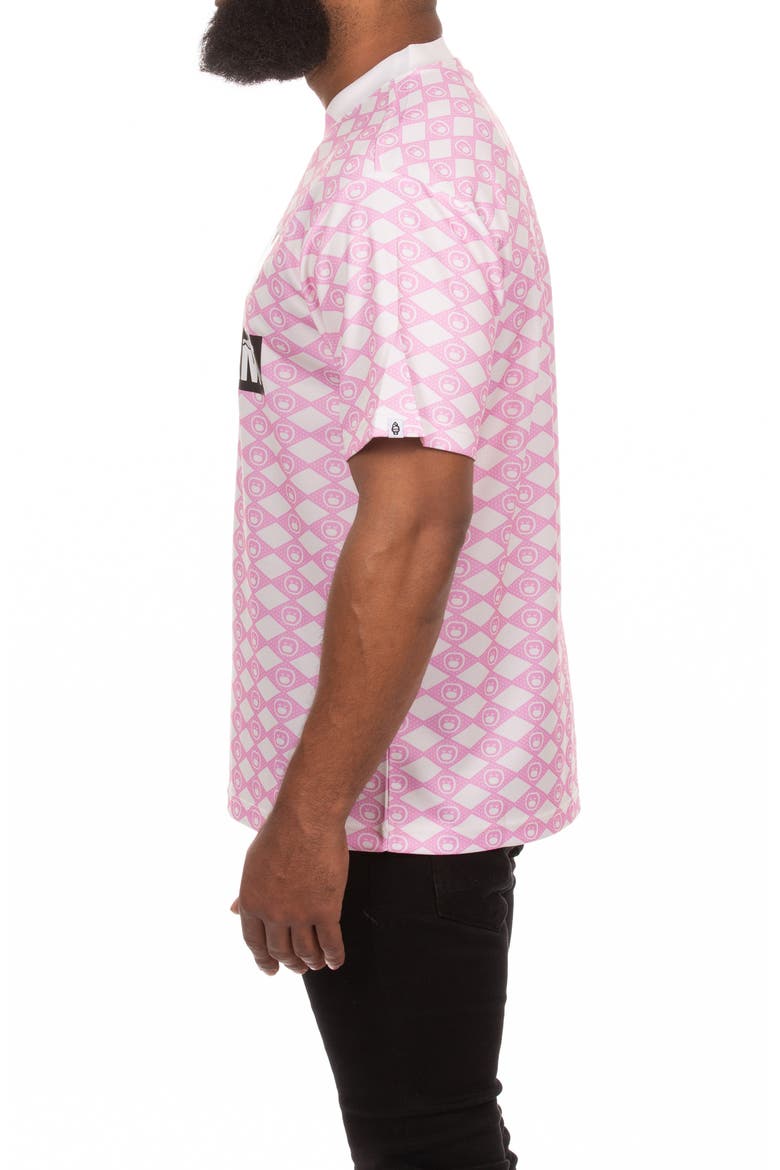 Frappe Short Sleeve Mesh V-Neck Jersey, Alternate, color, ORCHID