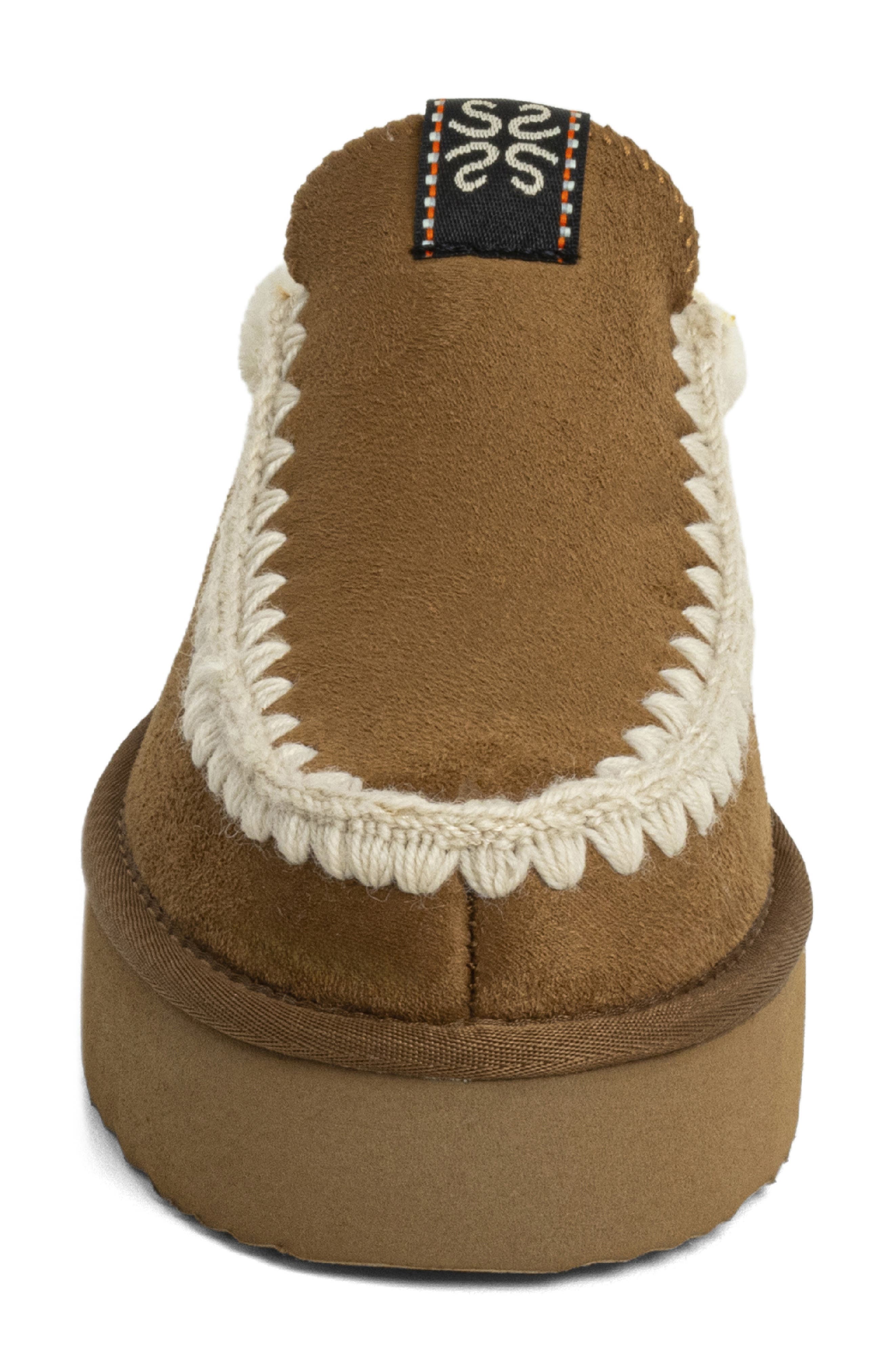 Trinity Faux Suede Clog, Alternate, color, CAMEL