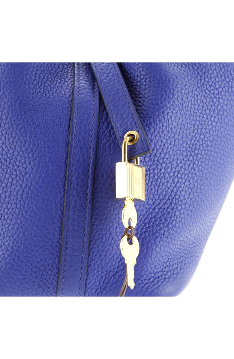 Pre-Owned Hermes Picotin Lock Bag Clemence PM, Alternate, color, Bleu Electrique