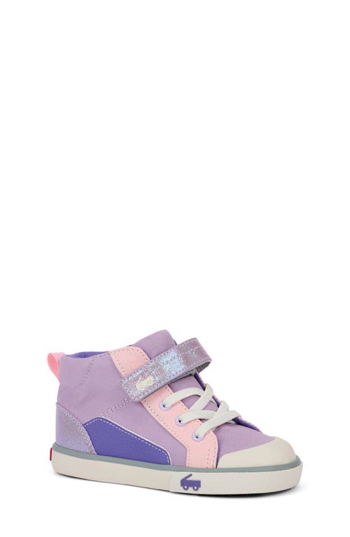 See Kai Run Kids' Dayton High Top Sneaker In Lavender