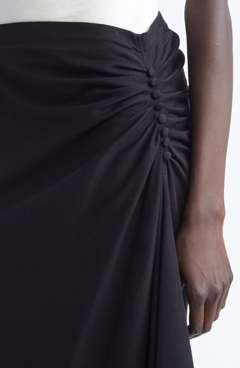 Dries Van Noten Hevira Draped Knit Skirt, Alternate, color, Black
