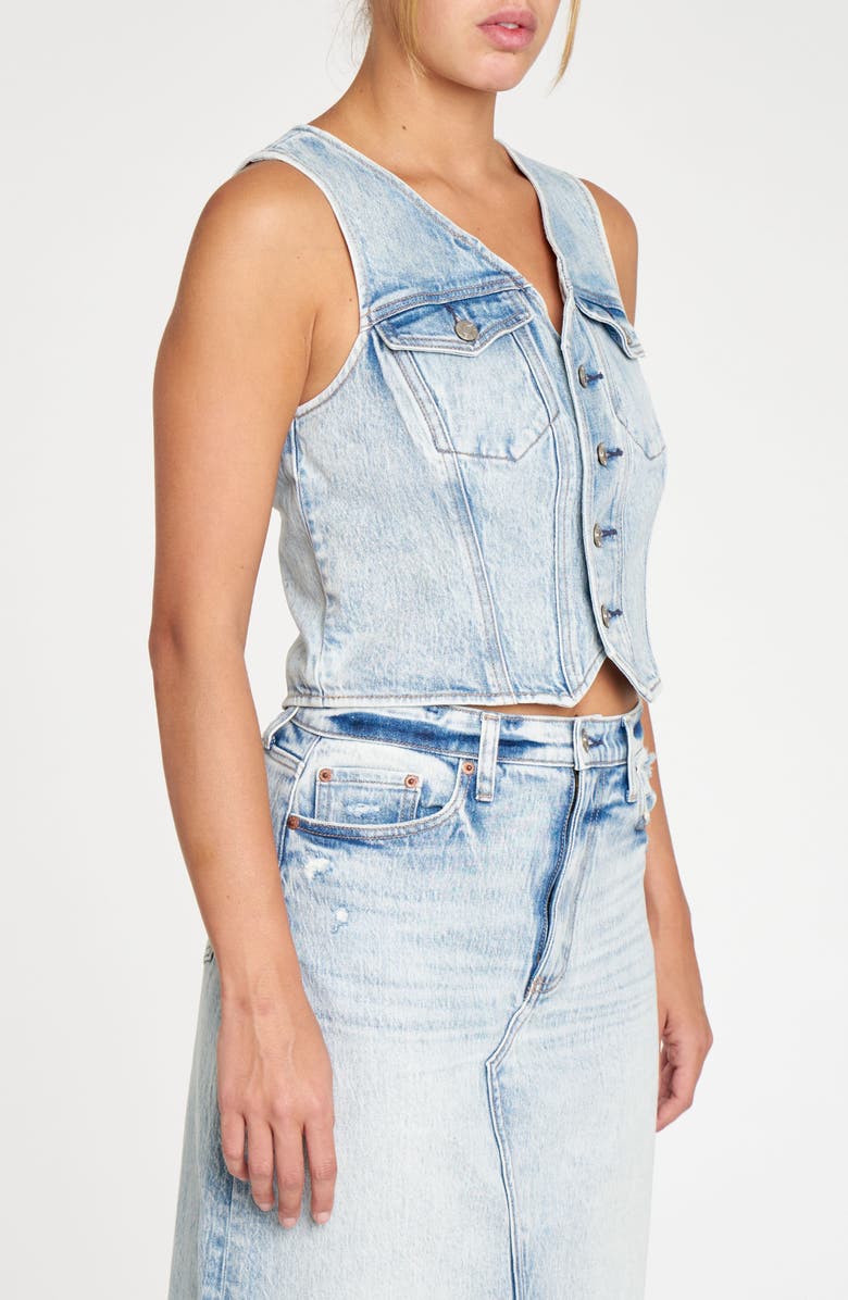 DAZE Kiss Denim Vest, Alternate, color, 