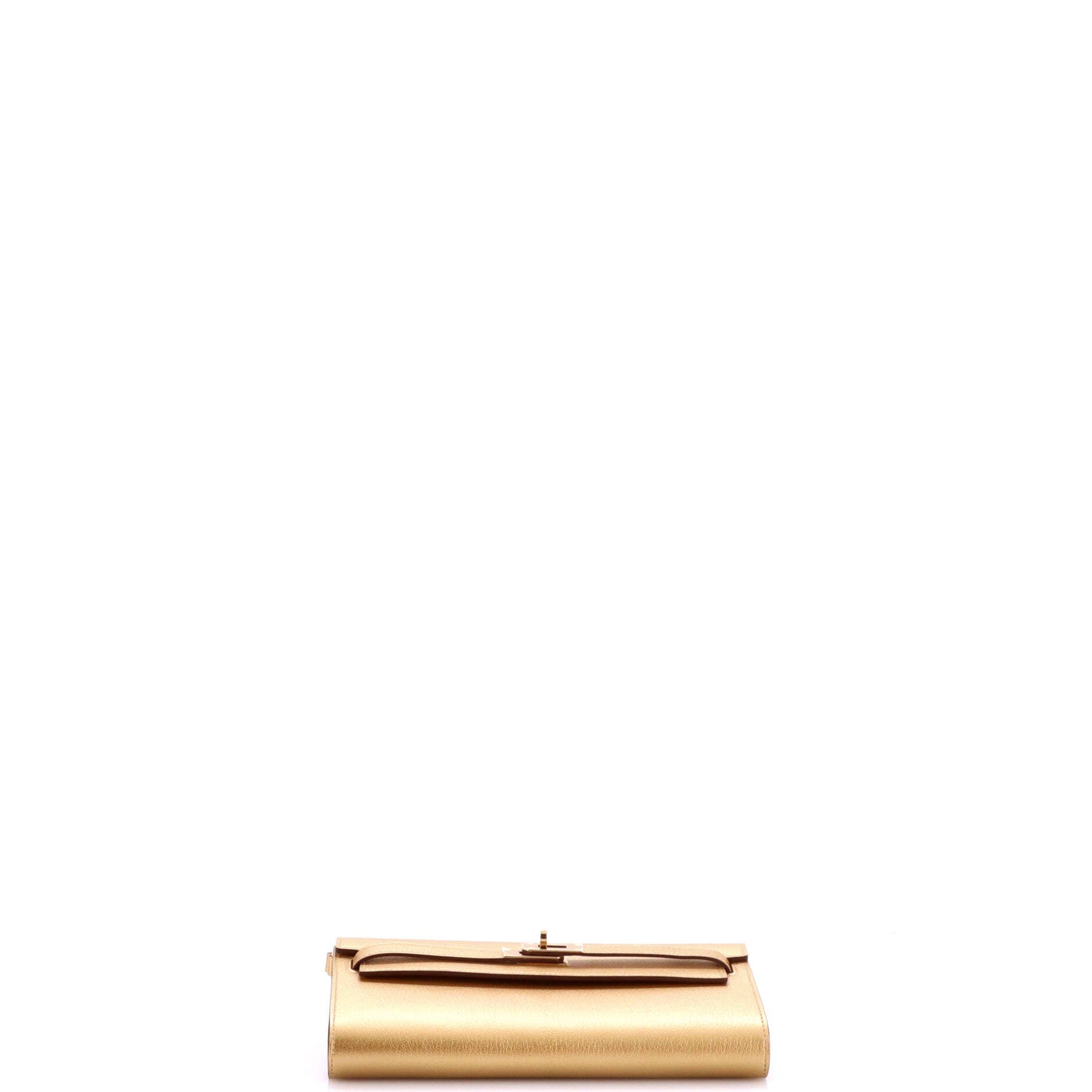 Kelly To Go Wallet Metallic Chevre Chamkilight, Alternate, color, Metallic Gold