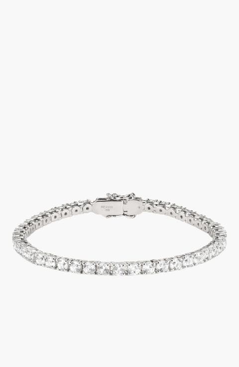 Lab Grown Sapphire Tennis Bracelet