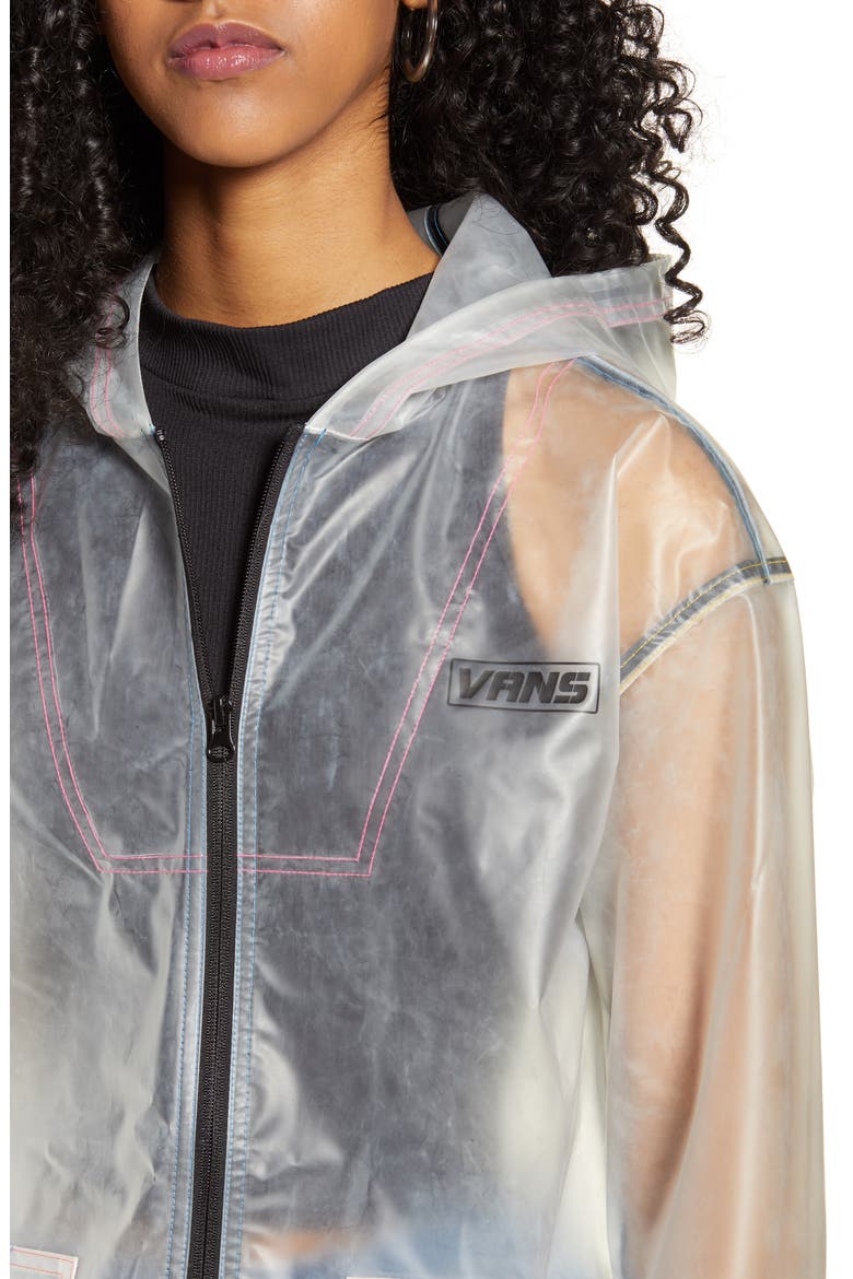Thread It Clear Rain Jacket, Alternate, color, WHITE