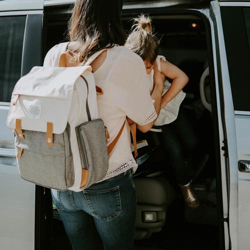 Parker Baby Co. Birch Bag Diaper Backpack In Cream