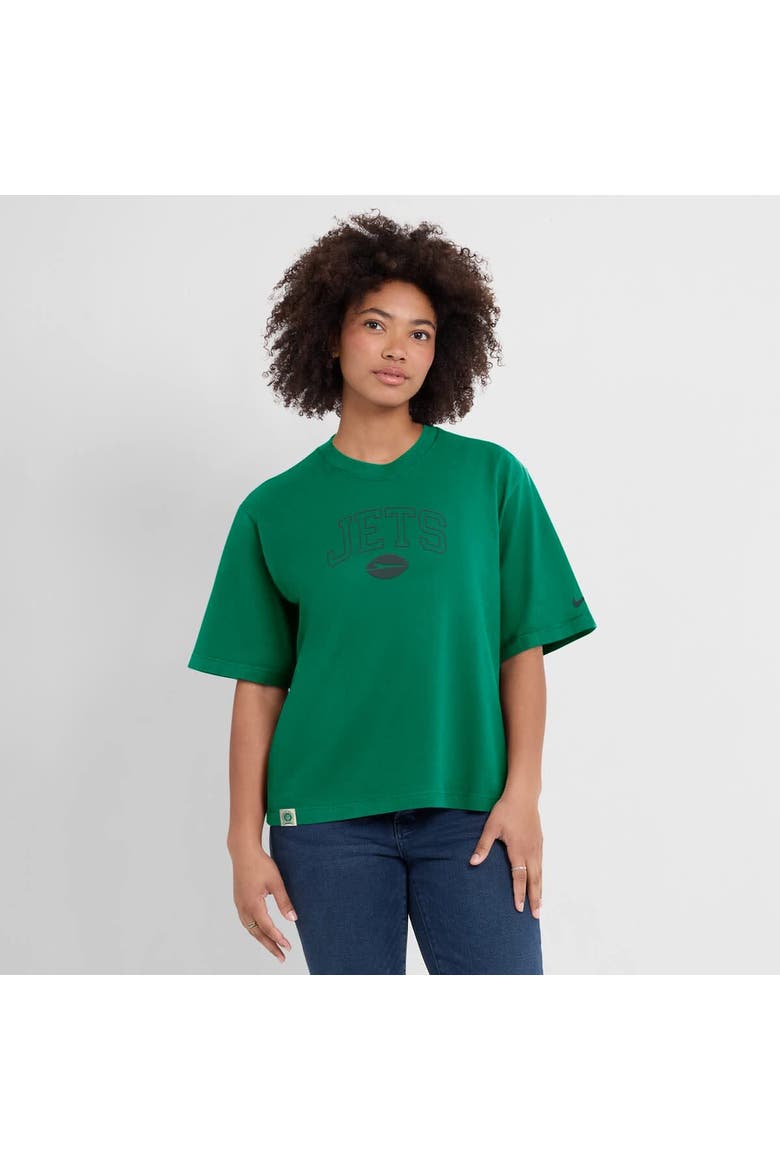 Women's Nike Green New York Jets Glory Arch Boxy T-Shirt, Alternate, color, Green