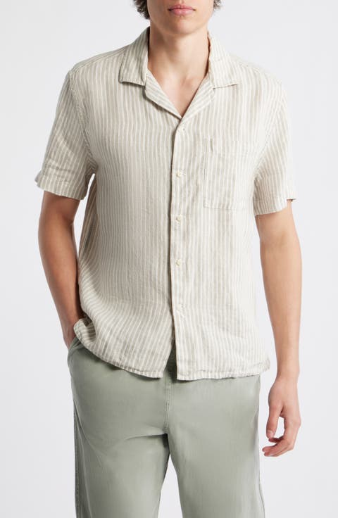 Organic Linen Camp Shirt