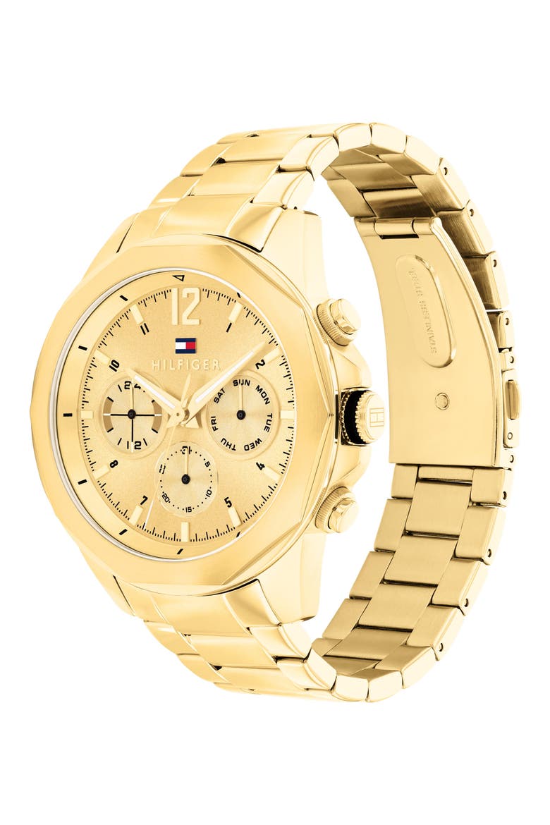 Lars Multi-Function Bracelet Watch, 46mm, Alternate, color, GOLD