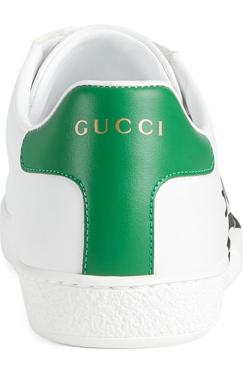 Gucci Ace Cat Logo Low Top Sneaker, Alternate, color,