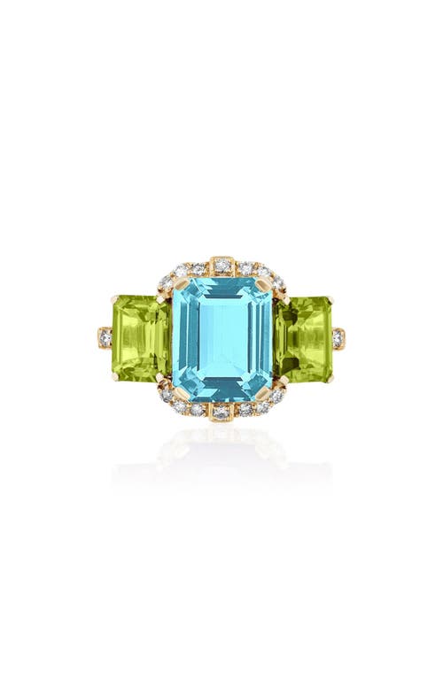 Goshwara Gossip Semiprecious Stone Ring In Multi