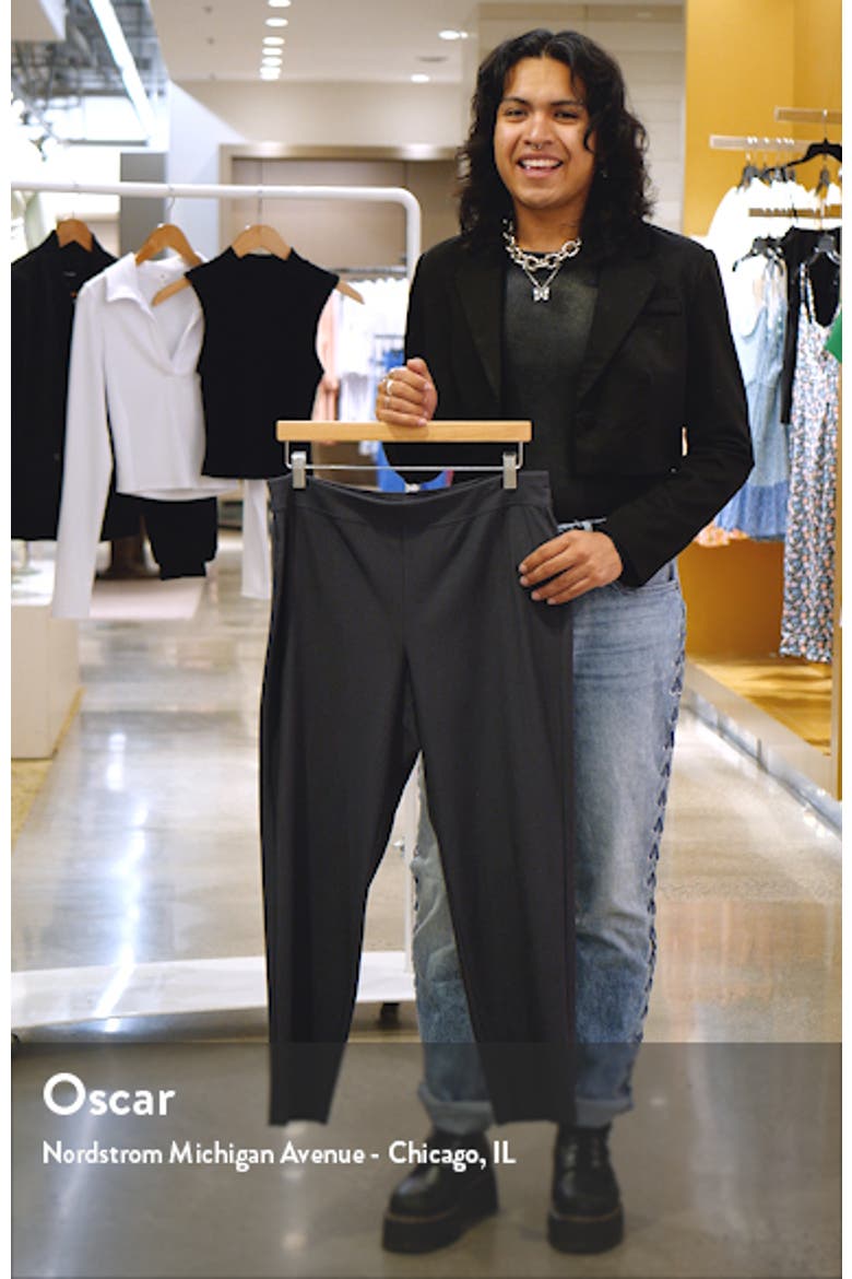 Stretch Crepe Slim Ankle Pants video