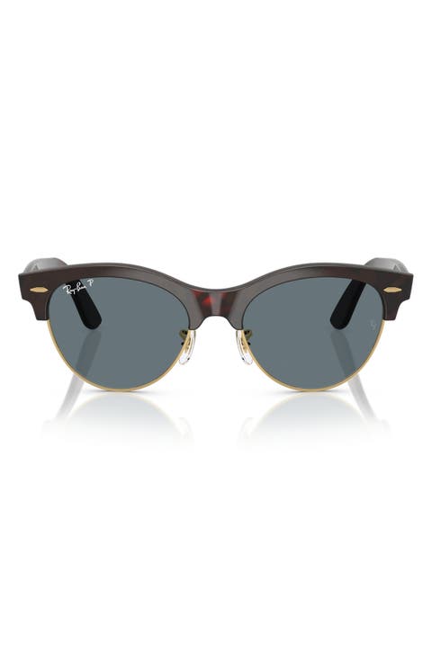 54mm Gradient Polarized Square Sunglasses