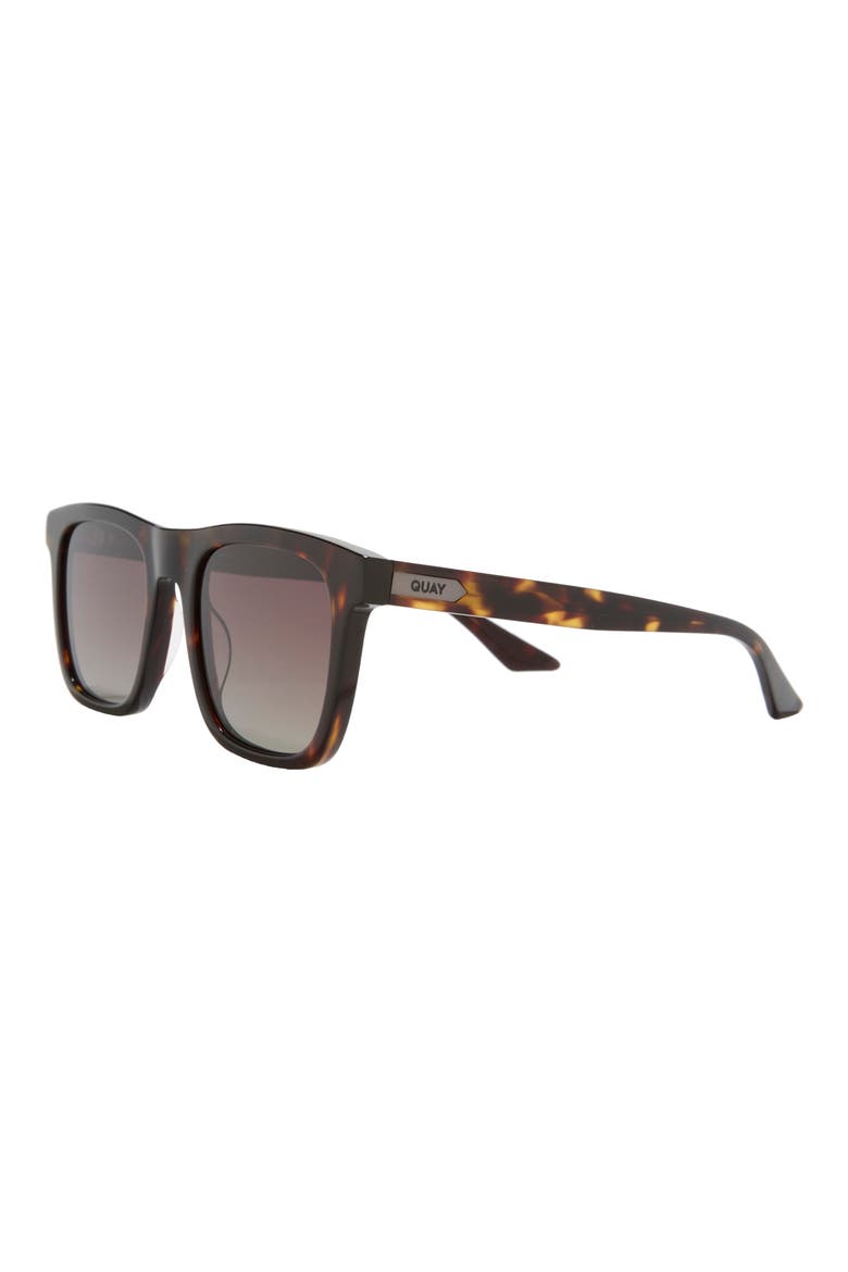 Flip Side 53mm Polarized Square Sunglasses, Alternate, color, DARK TORT/ BROWN POLARIZED