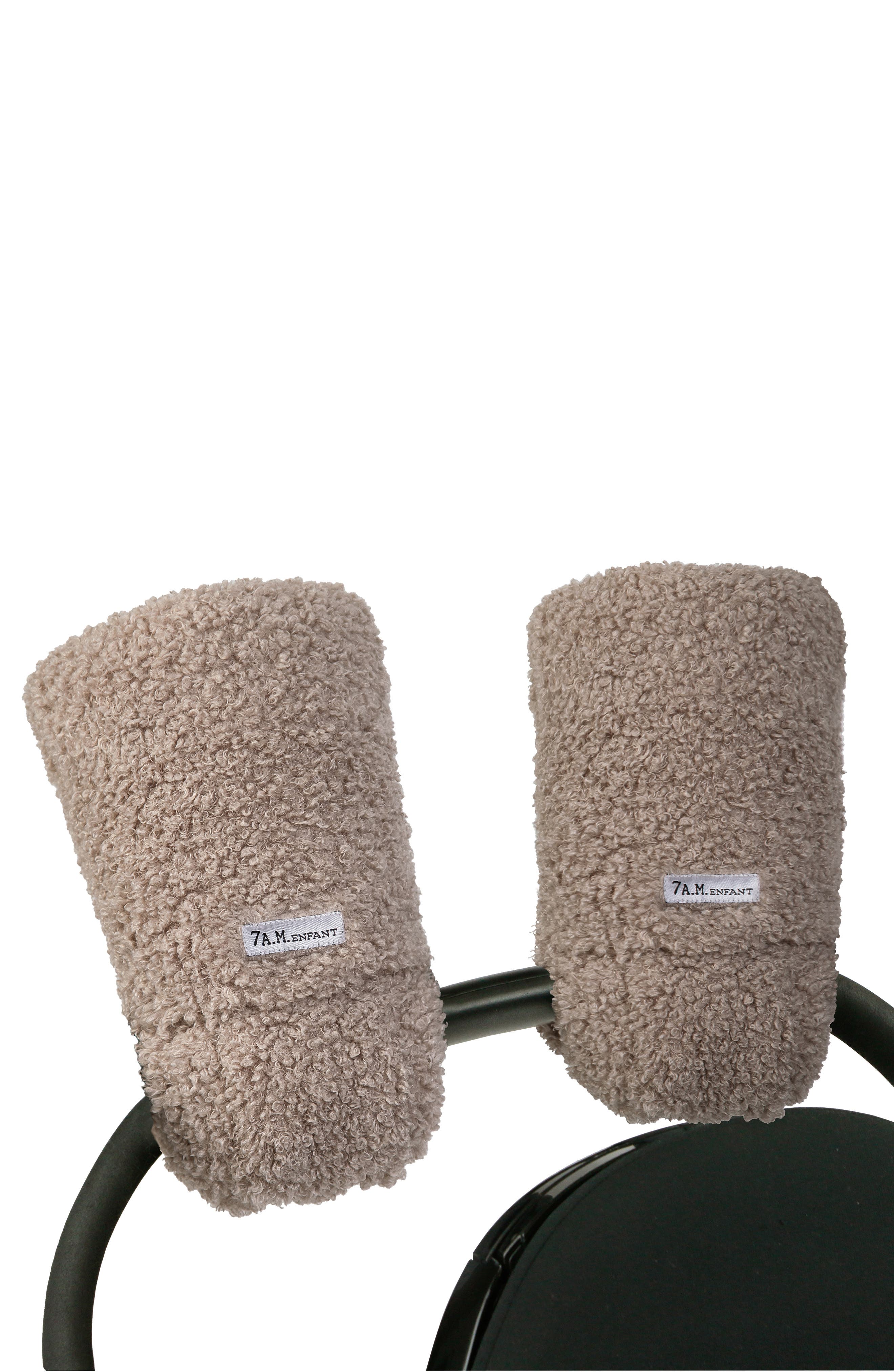 7 A.M. Enfant Warmmuffs Stroller Muffs in Oatmeal Teddy 