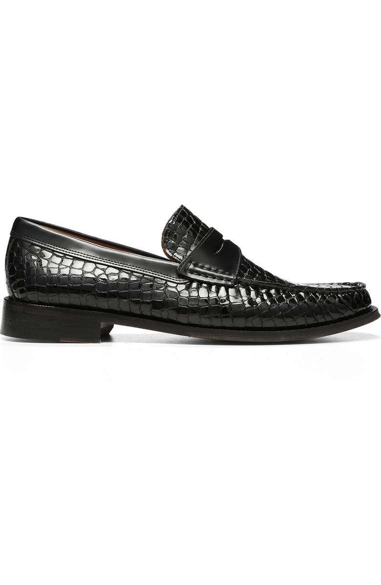 Donald Pliner Miles Croc Embossed Loafer, Alternate, color,