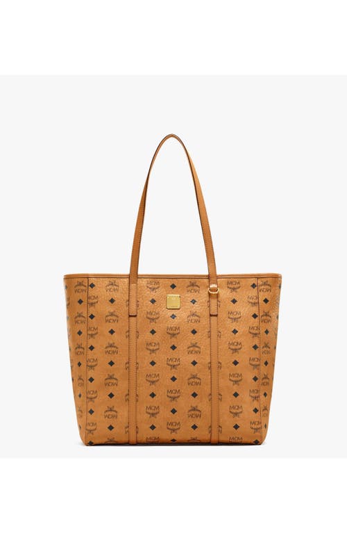 Mcm Toni Top-zip Shopper In Brown