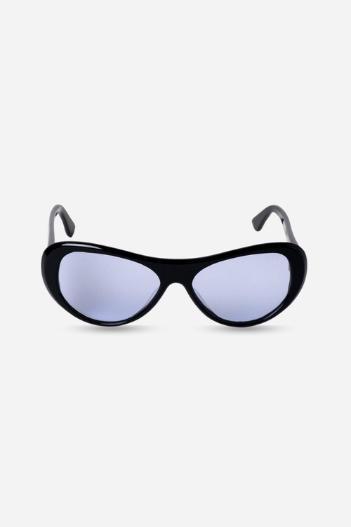 Indy Liotta Round Polarized Sunglasses In Black