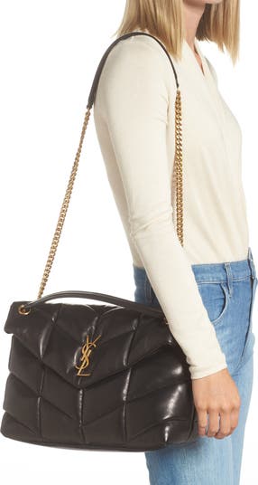 Medium Loulou Puffer Quilted Leather Crossbody Bag