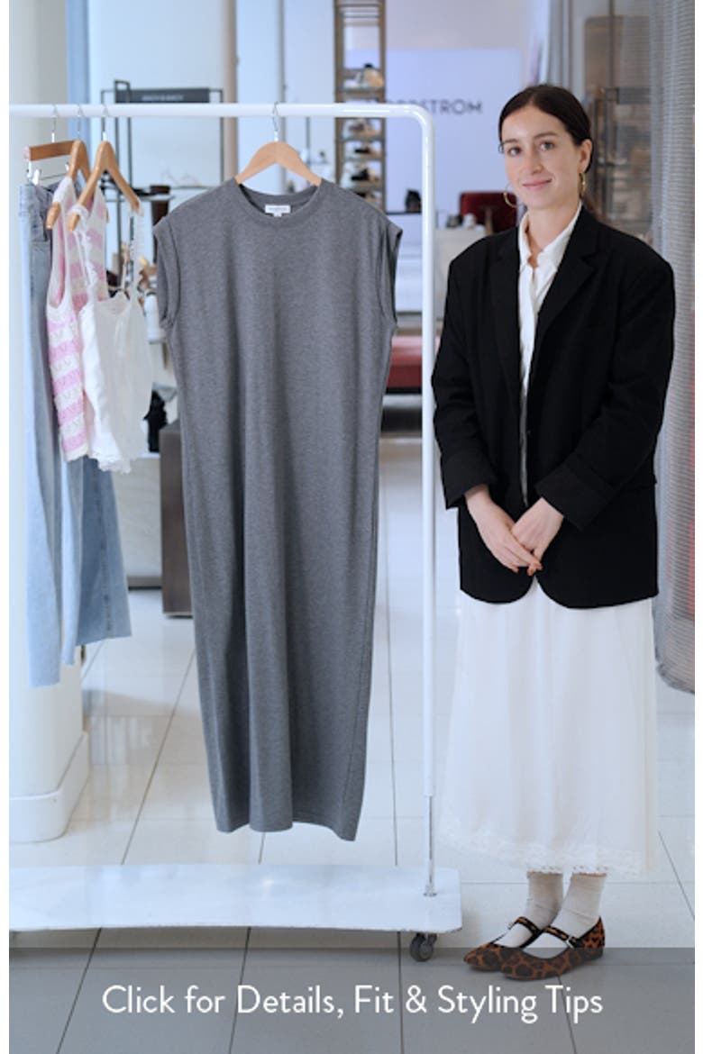 Muscle Sleeve Pima Cotton Jersey Maxi Dress video