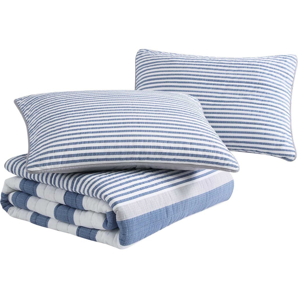 Nautica Fairwater Quilt & Sham Set In Blue