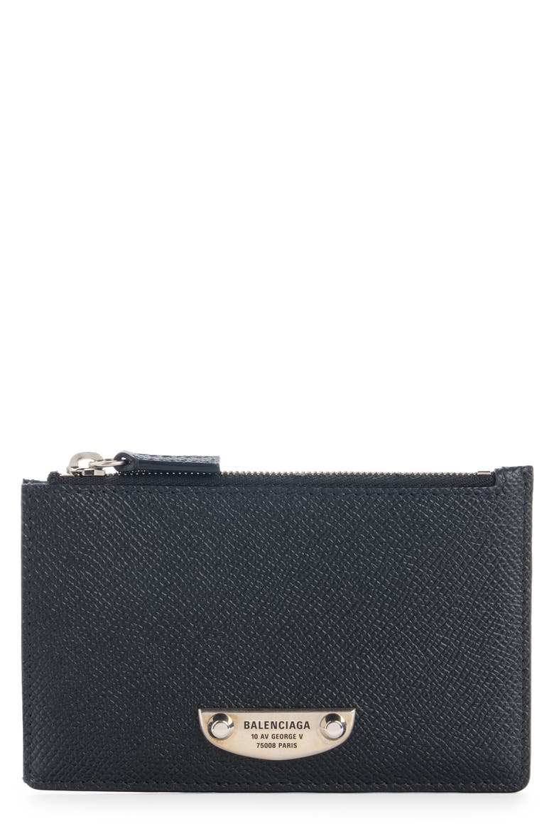 Le City Leather Card Case, Main, color, 1000 BLACK