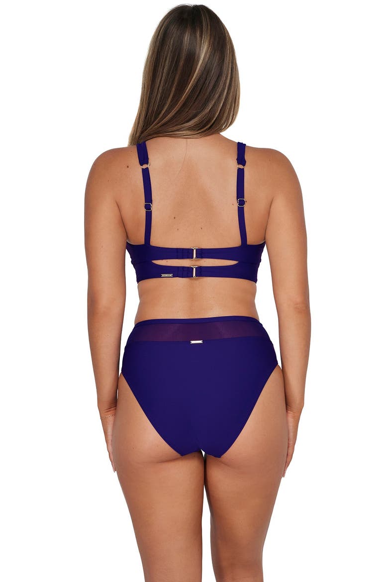 Annie High Waist Bikini Swim Bottoms, Main, color, Indigo