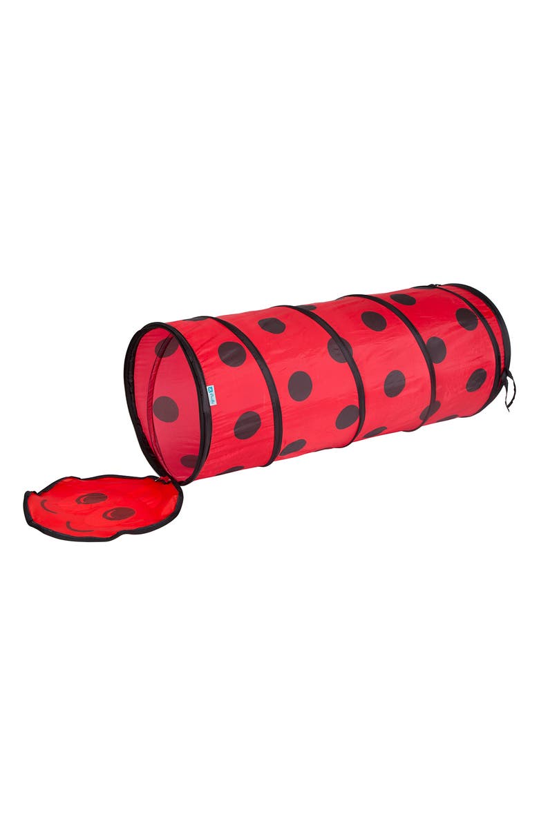 Pacific Play Tents Ladybug Play Tent with Tunnel, Alternate, color, Red Black
