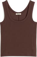 Madewell Scoop Neck Regenerative Cotton Rib Tank