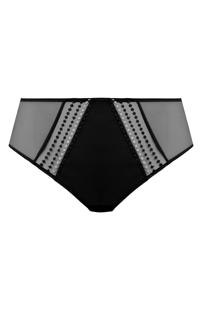 Elomi Matilda Full Figure Embellished Briefs, Alternate, color, Black