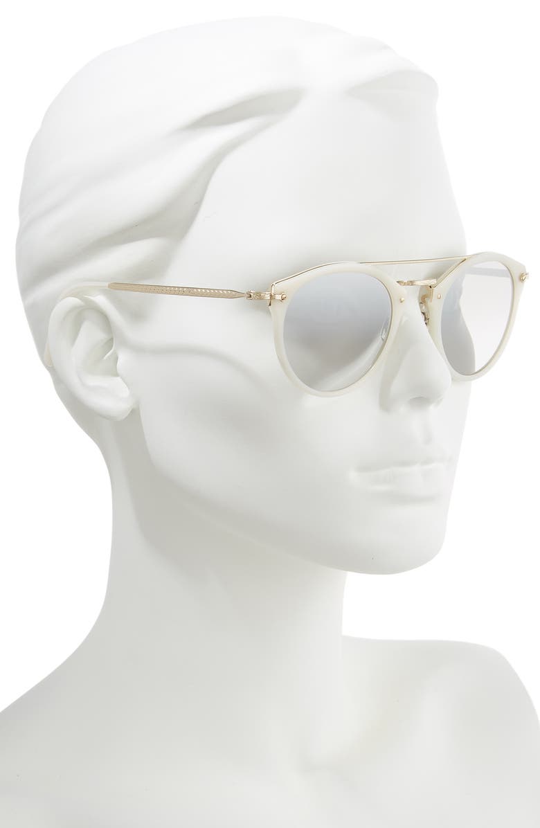 Oliver Peoples Remick 50mm Brow Bar Sunglasses, Alternate, color,